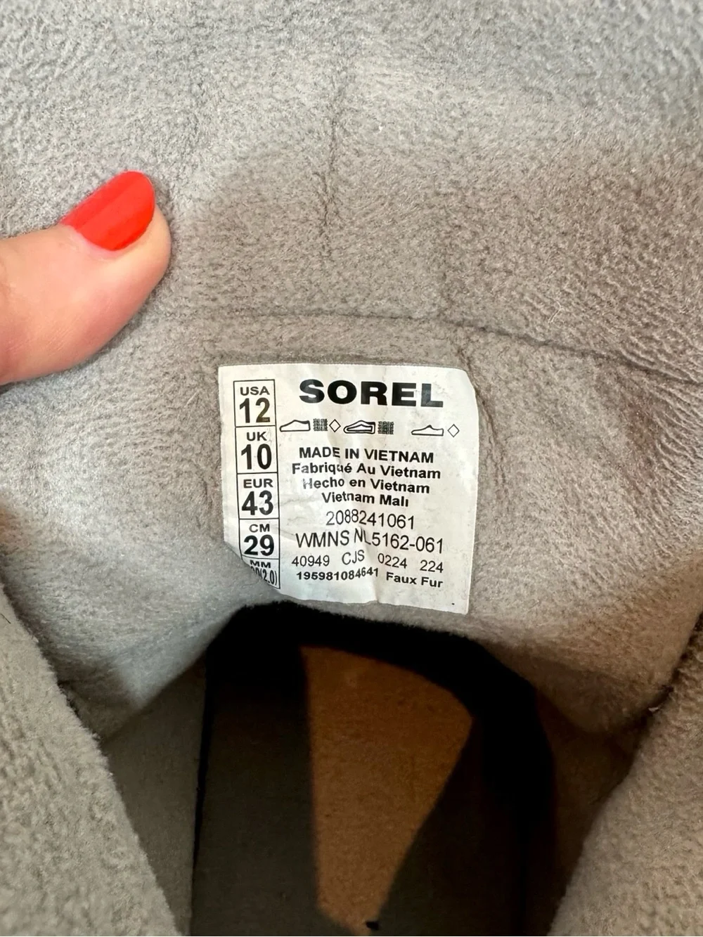 Sorel Whitney II Plus Lace Insulated Waterproof Snow Boots in Chrome Grey